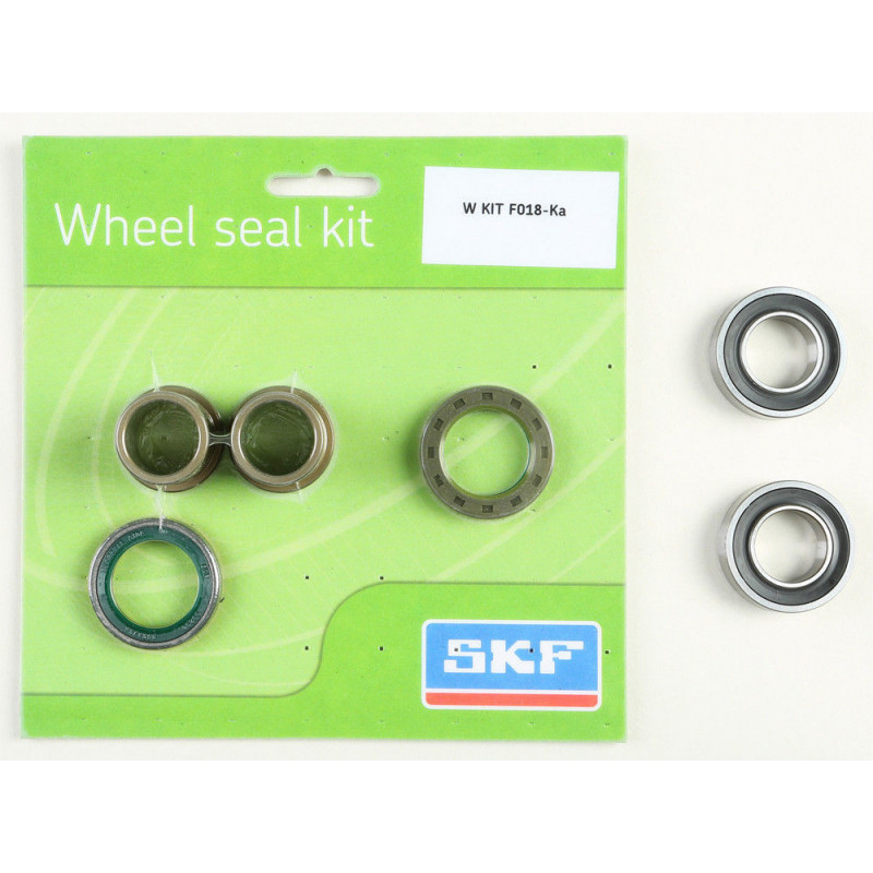 wheel seals kit with spacers and bearings front Kawasaki KX125