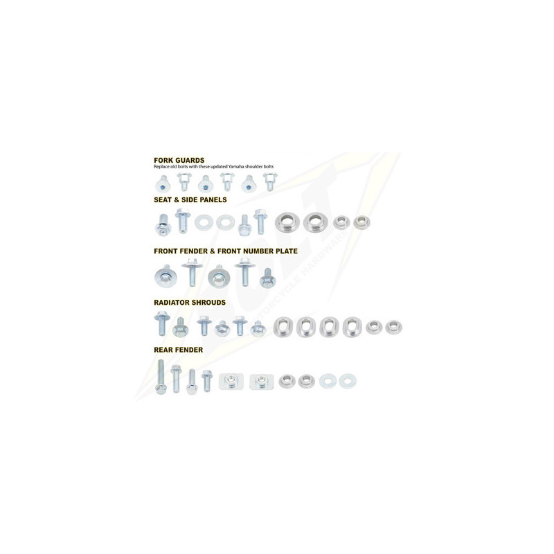 kit viti plastiche Bolt Yamaha Yz 125 2002-2018-YAM0211120-Bolt kit viti plastiche Bolt Yamaha Yz 125 2002-2018-YAM0211120-Bolt