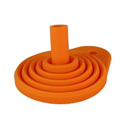 Entonnoir Riolo pour huile moteur orange extensible