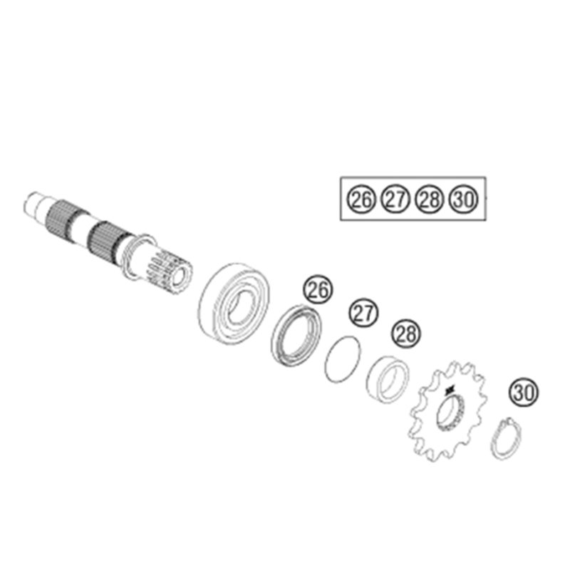 Countershaft Bushing And Seal Kit~2011 KTM 250 SX All Balls 25-4003