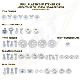 kit full plastic fastener Bolt Honda CRF 450 R 2002-2004