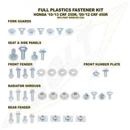 kit vis de fixation en plastique Bolt Honda CRF 250 R 2010-2013