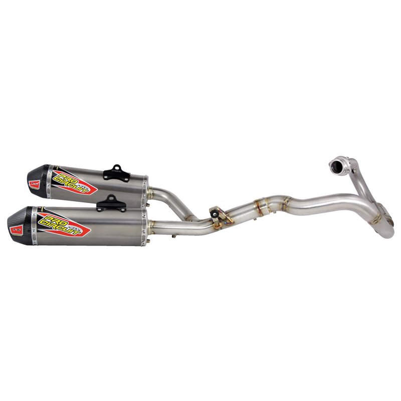 Scarico completo doppio T-6 titanio/carbonio Honda CRF450R 13-14-0111445H2-RiMotoShop