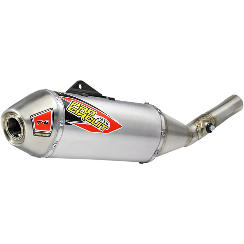 Silenziatore T-6 slip-on in Acciaio Silenziatore di scarico T-6 SLIP-ON KAWASAKI KX450F 16-18