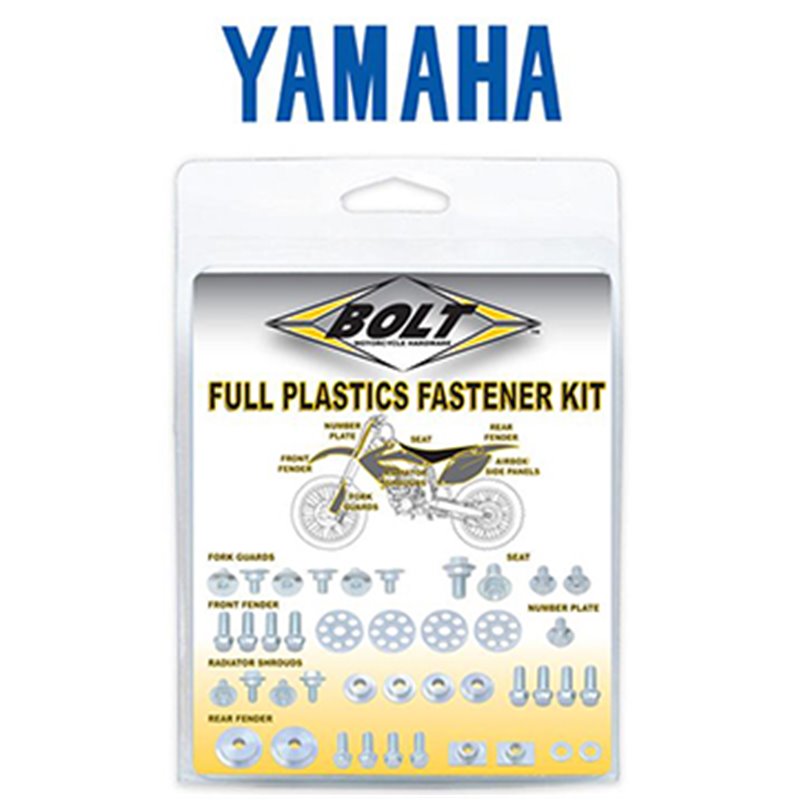 kit vis de fixation en plastique Bolt Yamaha YZ 450 F 2018 kit vis de fixation en plastique Bolt Yamaha YZ 450 F 2018