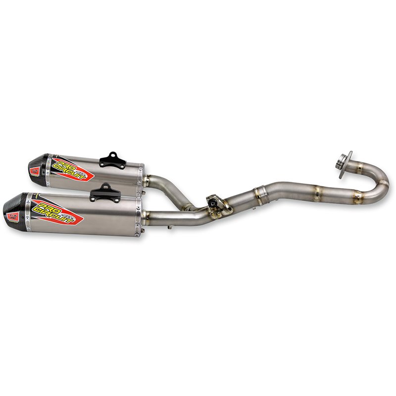 Scarico completo doppio Ti-6 Honda CRF450R 15-16 Pro fondelli in