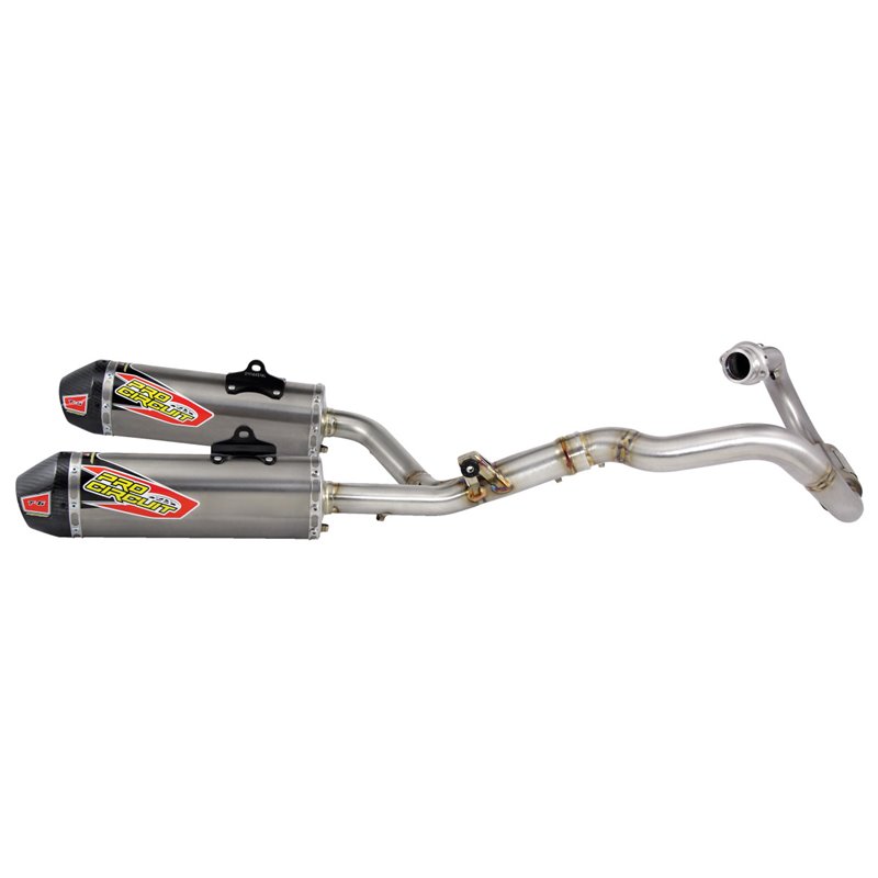 Impianto doppio T-6 in Acciaio con struttura in titanio Sistema di scarico con Impianto doppio T-6 in Acciaio con struttura in titanio Sistema di scarico con