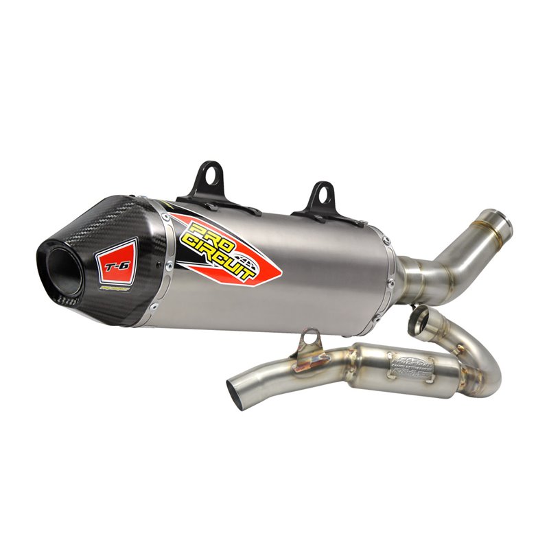 Impianto T-6 in Acciaio con corpo silenziatore e fondello in titanio HUSQVARNA Impianto T-6 in Acciaio con corpo silenziatore e fondello in titanio HUSQVARNA
