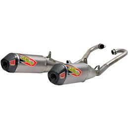 Scarico completo doppio in titanio Ti-6 Honda CRF250R 18 Titanium pro in