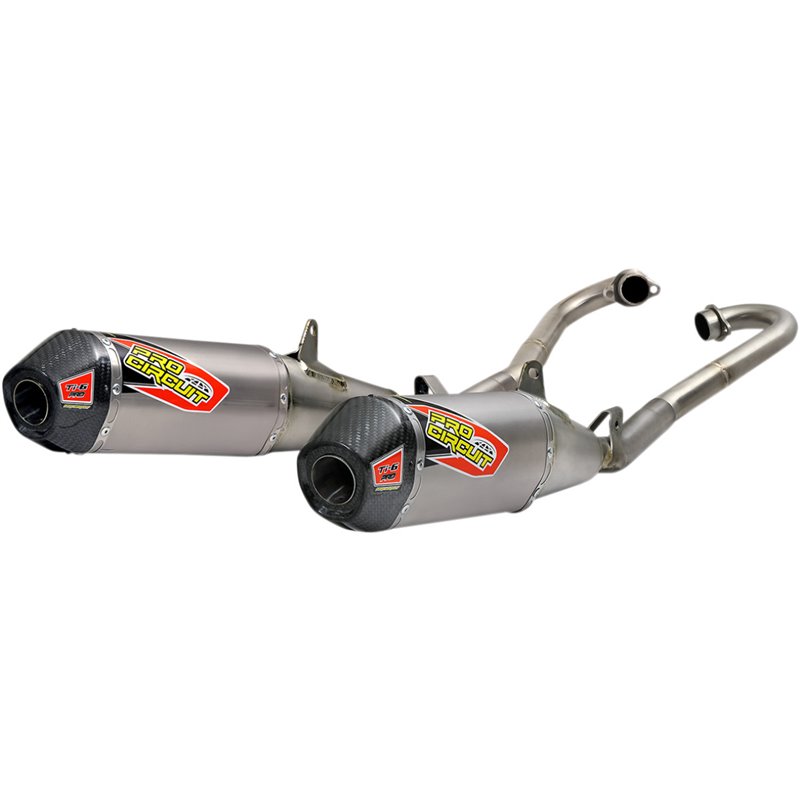 Scarico completo doppio in titanio Ti-6 Honda CRF250R 18 Titanium pro in