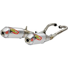 Scarico completo doppio Ti-6 Honda CRF250R 18 in Acciaio frangifiamma