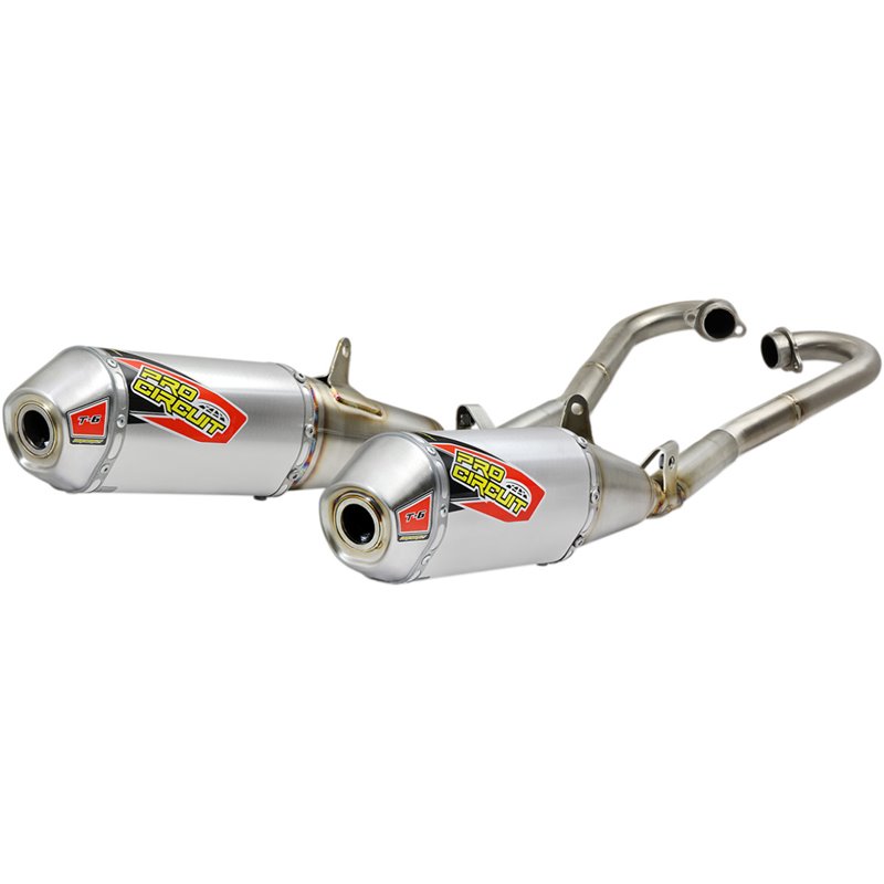 Scarico completo doppio Ti-6 Honda CRF250R 2018-2019 in Acciaio frangifiamma Scarico completo doppio Ti-6 Honda CRF250R 2018-2019 in Acciaio frangifiamma