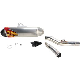 Exhaust silencer KAWASAKI KX450F 16-18 Acciaio caseback carbon