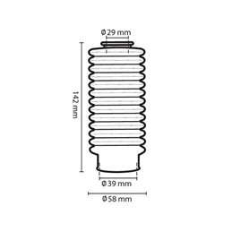 SOFFIETTI FORCELLE 13 DENTI NERO-507112-CIRCUIT equipmet