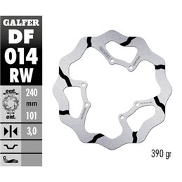 Disco freno Galfer Race Honda CRF 250 R 04-14 anteriore-DF014RW-