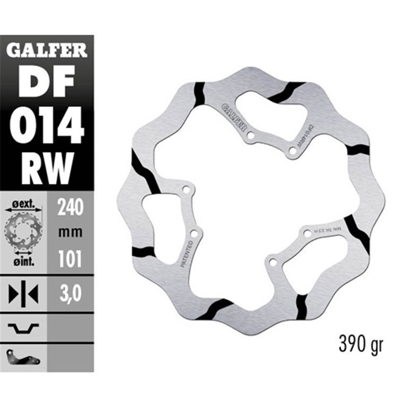 disque de frein Galfer Race Honda CR 125 95-07