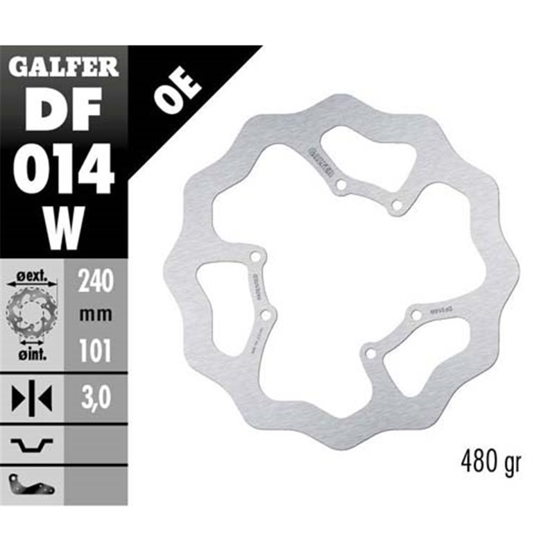 disque de frein Galfer Wave Honda CRF 250 R 04-14