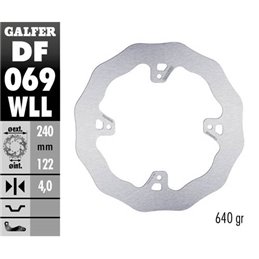 Disco freno Galfer Wave Honda CR 125 02-07 posteriore