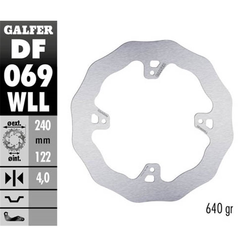 disque de frein Galfer Wave Honda CRF 250 R 04-19 arrière