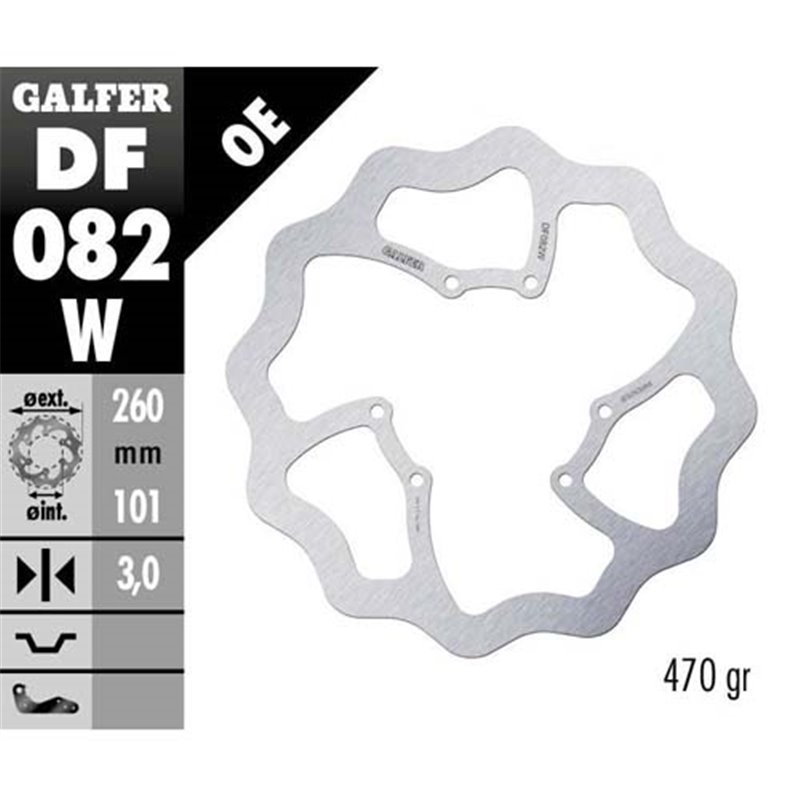 Disco freno Galfer Wave Honda CRF 450 R 15-19 Disco freno Galfer Wave Honda CRF 450 R 15-19