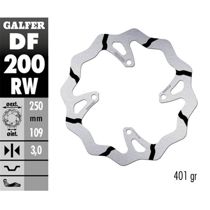 Disco freno Galfer Race Kawasaki KX 450 F 06-14 Disco freno Galfer Race Kawasaki KX 450 F 06-14