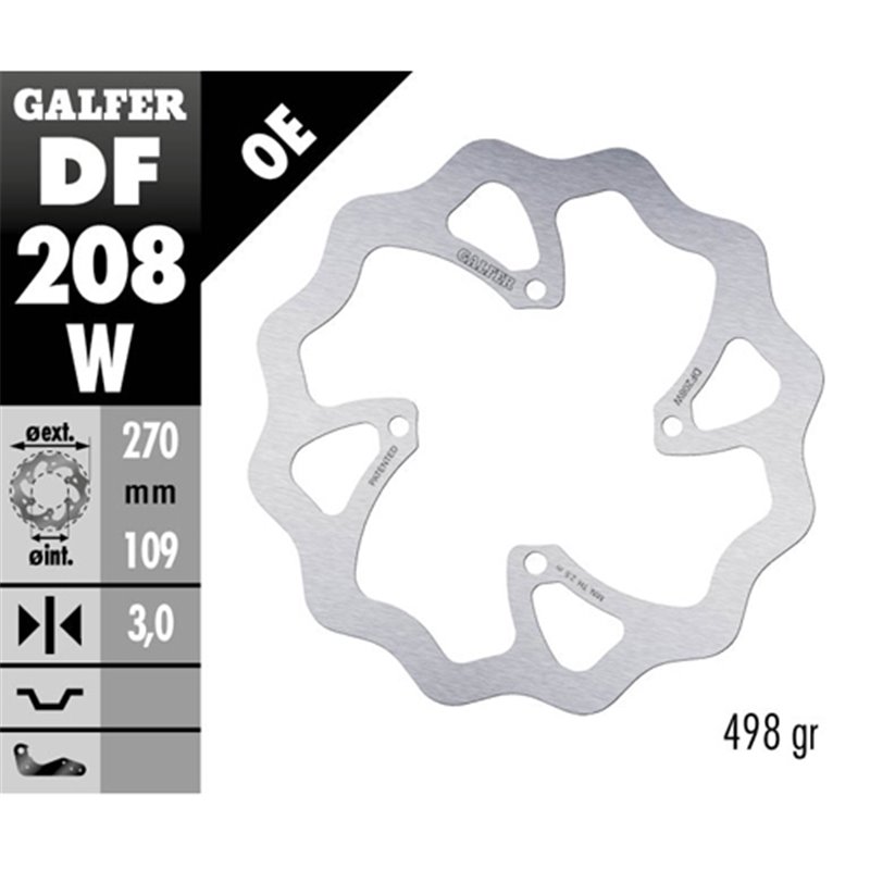 disque de frein Galfer Wave Kawasaki KX 450 F 15-19