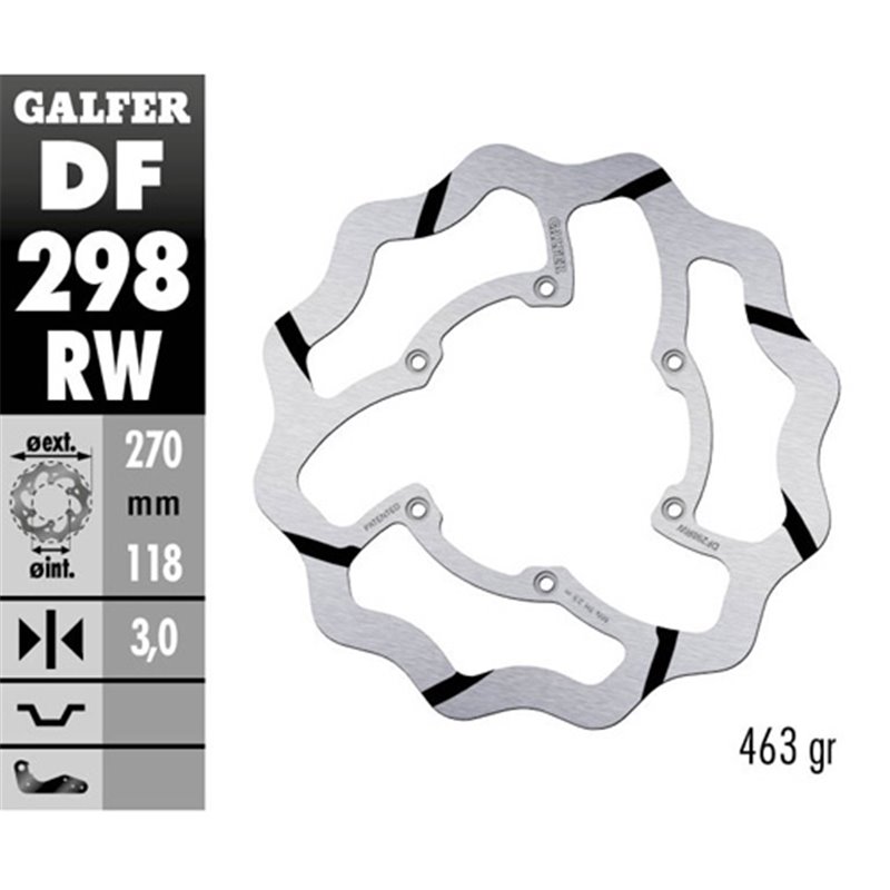 disque de frein Galfer Race Yamaha WR 250 F 17-19