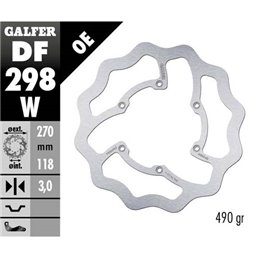 Disco freno Galfer Wave Yamaha YZ 250 F 16-19 anteriore-DF298W-