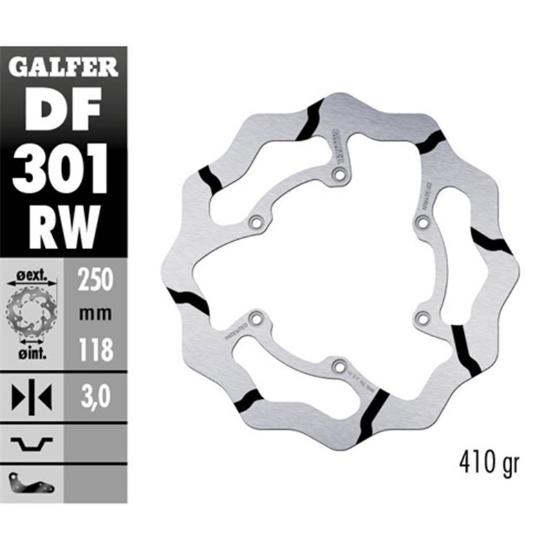 disque de frein Galfer Race Suzuki RM 125 89-12