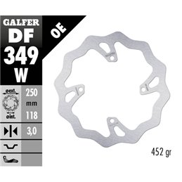 Disco freno Galfer Wave Suzuki RMZ 450 05-17 anteriore-DF349W-