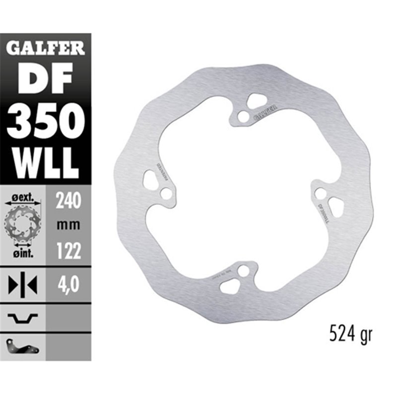 disque de frein Galfer Wave Suzuki RMZ 250 07-17 arrière