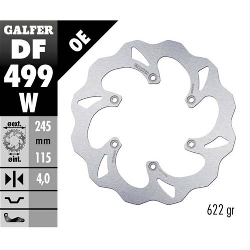 Disco freno Galfer Wave Yamaha YZ 250 02-18