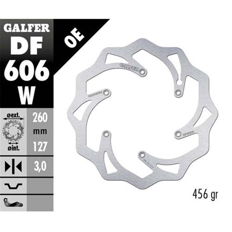 Disco freno Galfer Wave Husqvarna 125 TE 14-16