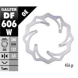 Disco freno Galfer Wave KTM 125 EXC 98-16 anteriore-DF606W-