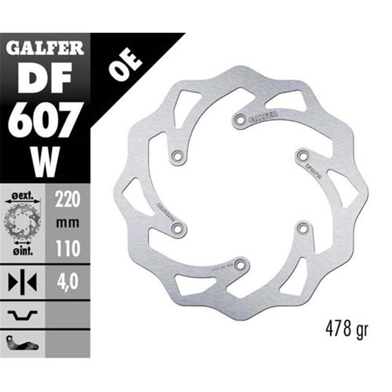 disque de frein Galfer Wave KTM 125 EXC 98-16