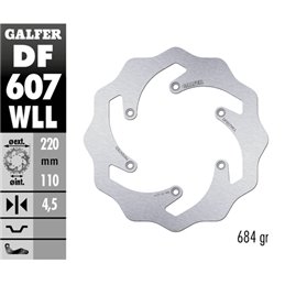 Disco freno Galfer Wave Husaberg 125 TE 11-14 posteriore