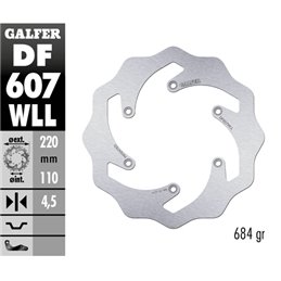 Disco freno Galfer Wave Husaberg 501 FE 13-14 posteriore