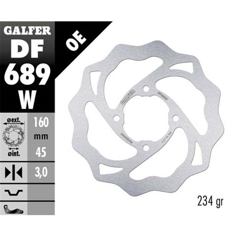 Disco freno Galfer Wave Husqvarna 65 TC 17-19