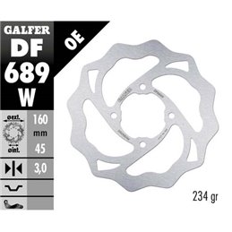 Disco freno Galfer Wave KTM 65 SX 04-19 posteriore-DF689W-GALFER