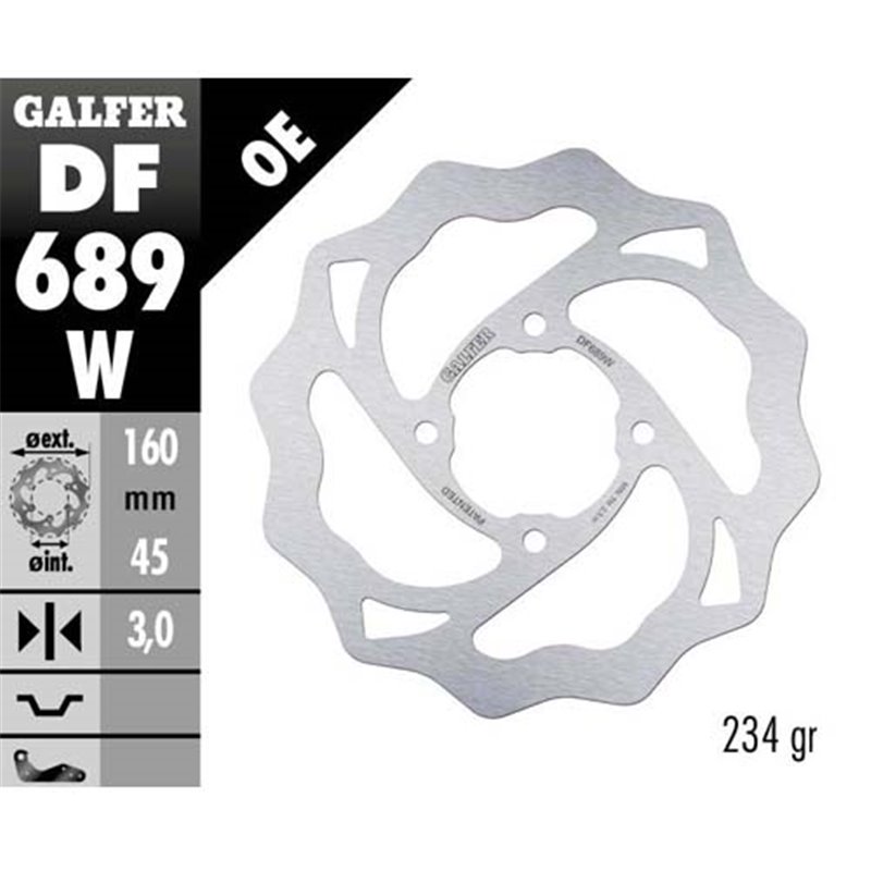 Disco freno Galfer Wave KTM 65 SX 04-19