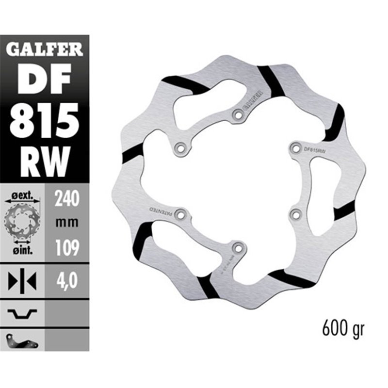 disque de frein Galfer Race Beta RR 430 15-19