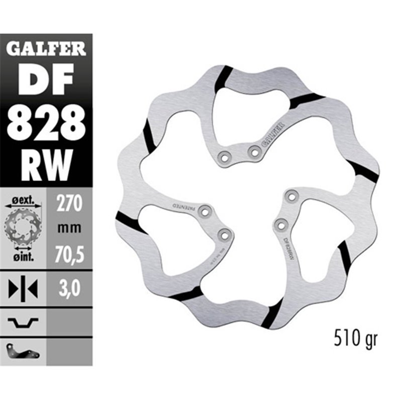 disque de frein Galfer Race TM EN/MX 250 F 04-18