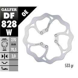 Brake disk Galfer Wave TM EN/MX 300 04-18 front
