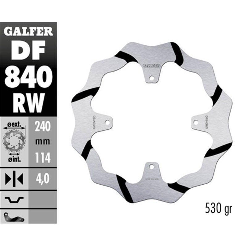 Disco freno Galfer Race TM EN/MX 300 15-18