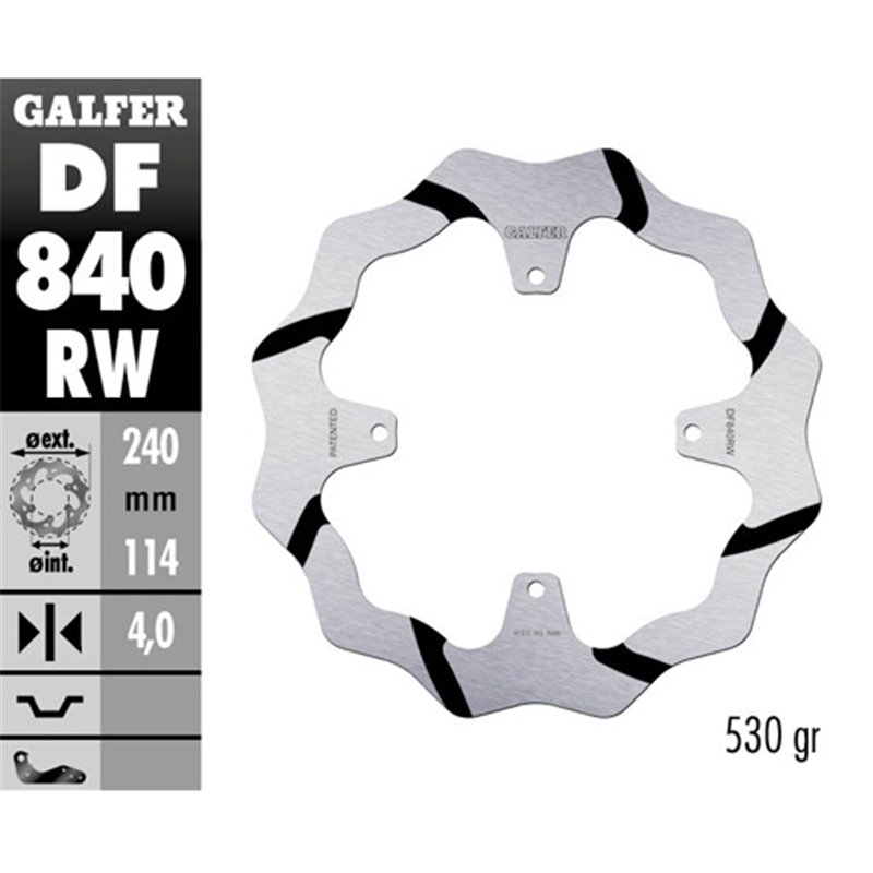 disque de frein Galfer Race TM EN/MX 450 F 15-18