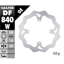 disque de frein Galfer Wave TM EN/MX 125 15-18