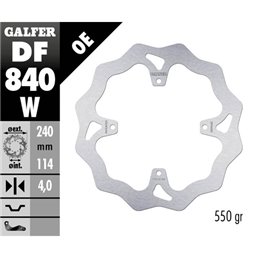 disque de frein Galfer Wave TM EN/MX 450 F 15-18