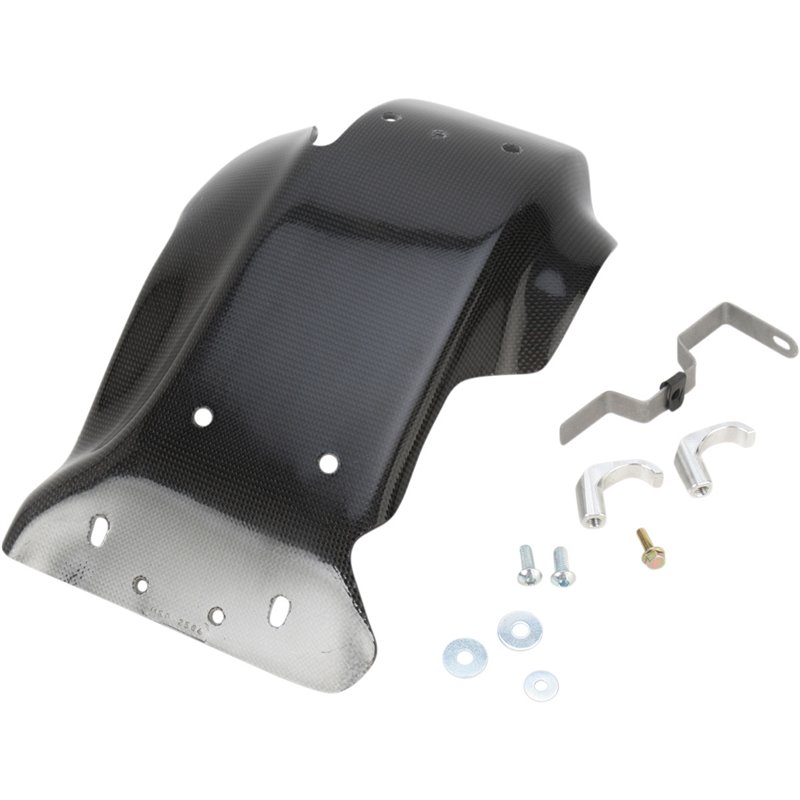 Skid plate in carbon Eline KTM 250/300 2 tempi 11-16