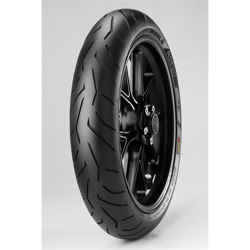 Pneumatico gomma Anteriore DIABLO ROSSO II PIRELLI 120/60 R 17" 55H Pneumatico gomma Anteriore DIABLO ROSSO II PIRELLI 120/60 R 17" 55H
