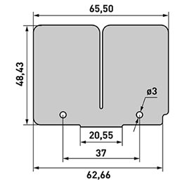 lames de carbone Carbono Kawasaki Kx 250 2005-2008